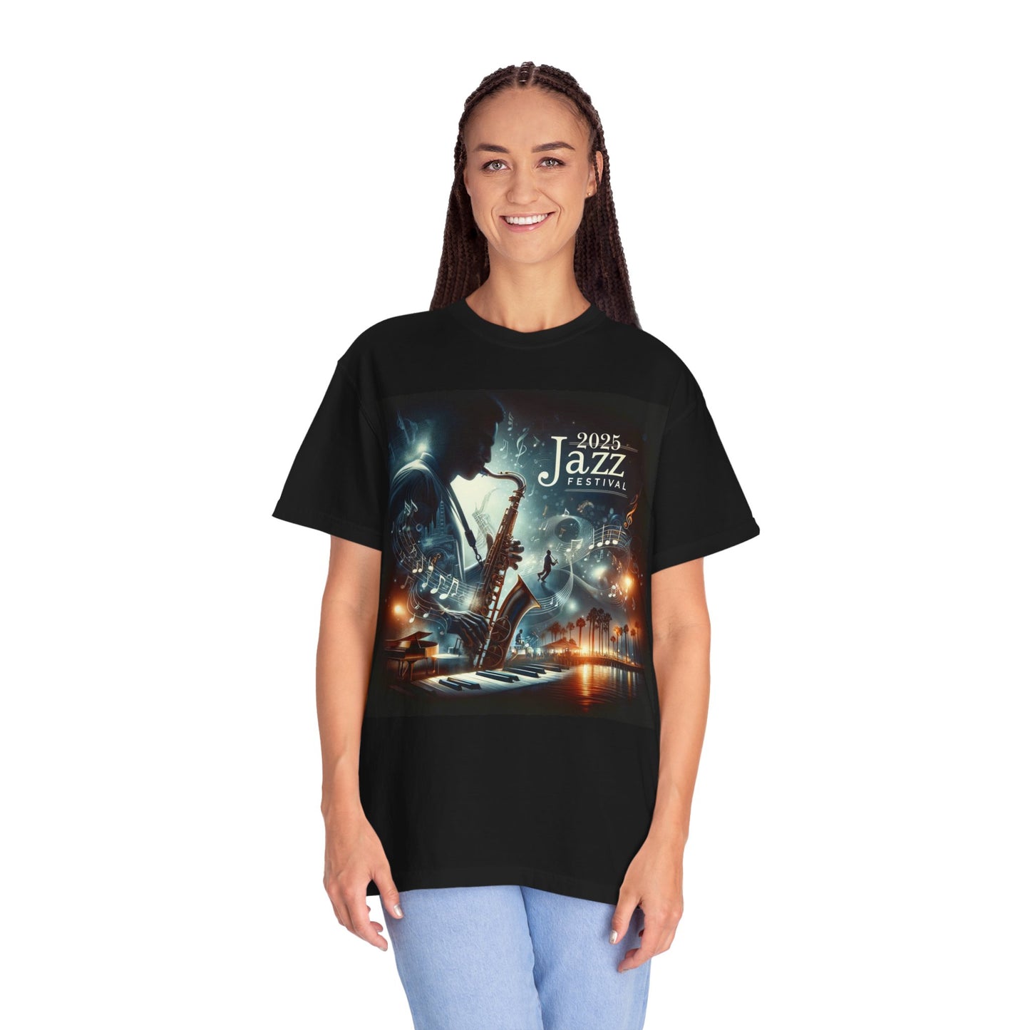 2025 Jazz Festival Unisex Garment-Dyed T-Shirt - Celebrate Music and Culture