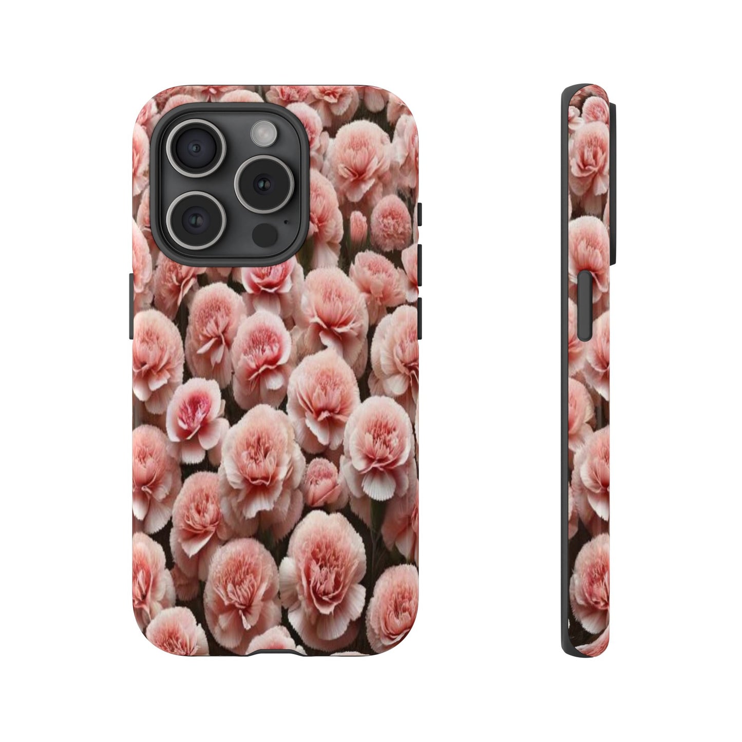 Pink Carnations - Durable Tough Phone Cases
