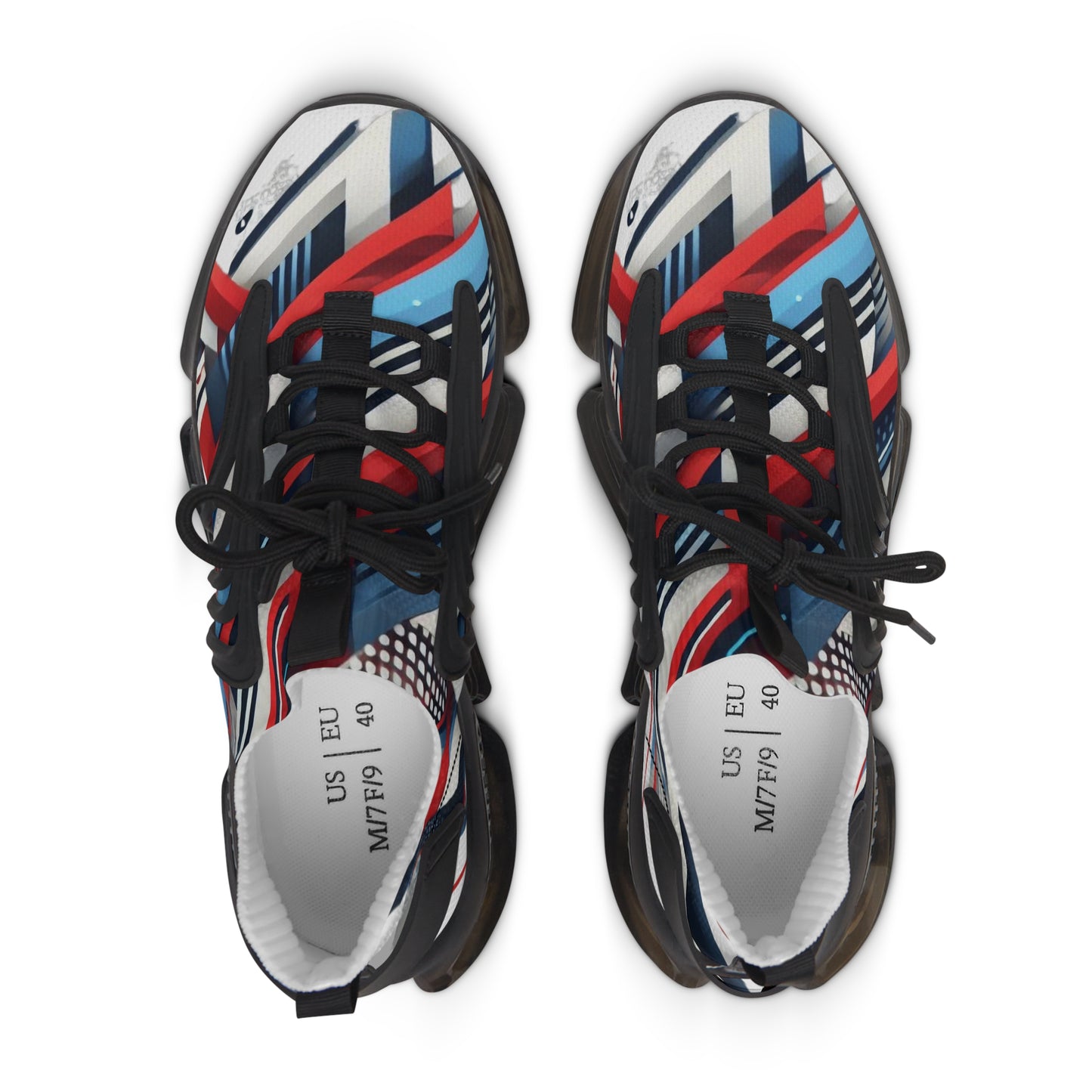 ColorBlast in Red, White, and Blue Women's Mesh Sneakers