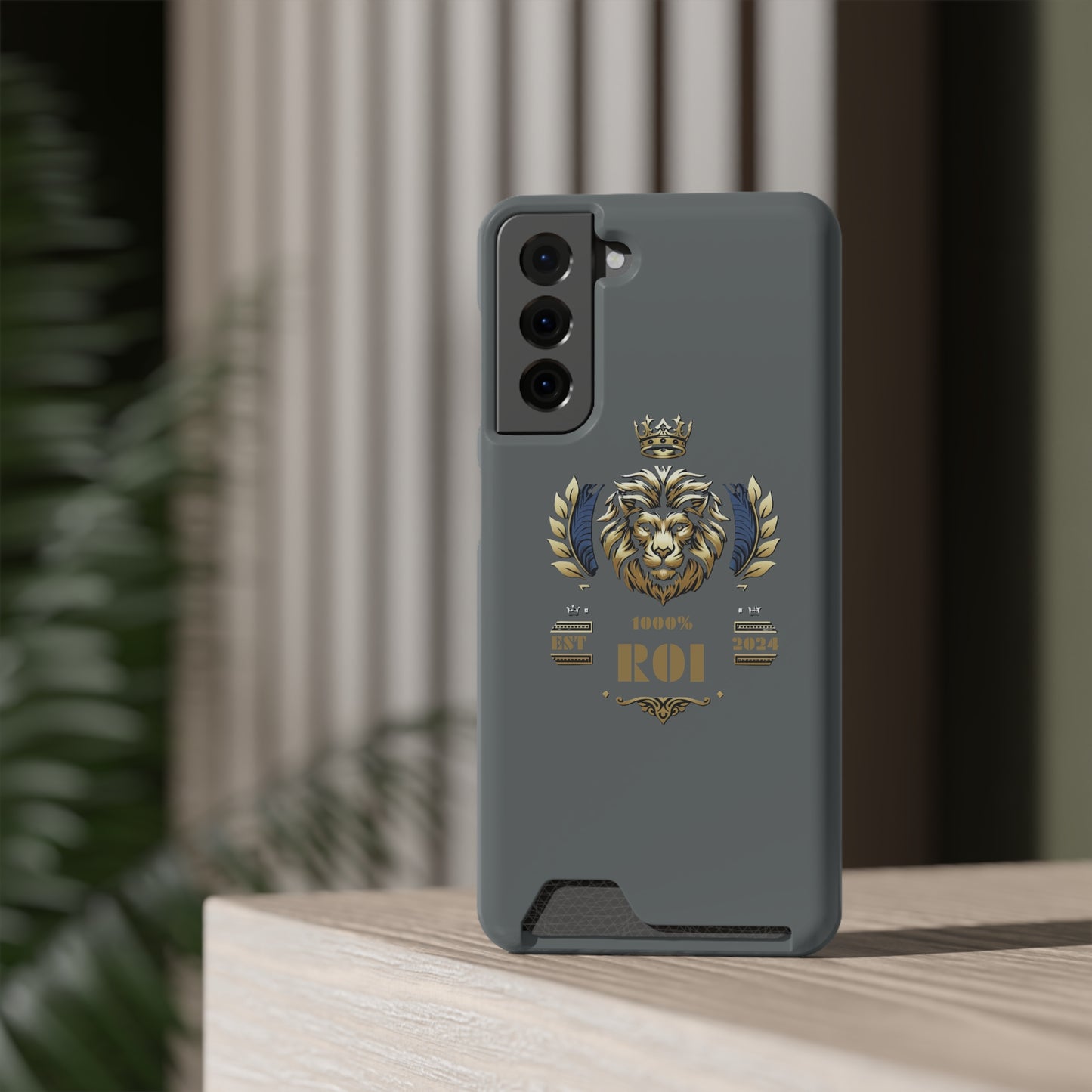 1000%ROI Phone Case With Card Holder (Compatible with iPhone 13, and Samsung Galaxy S21, S22 models)