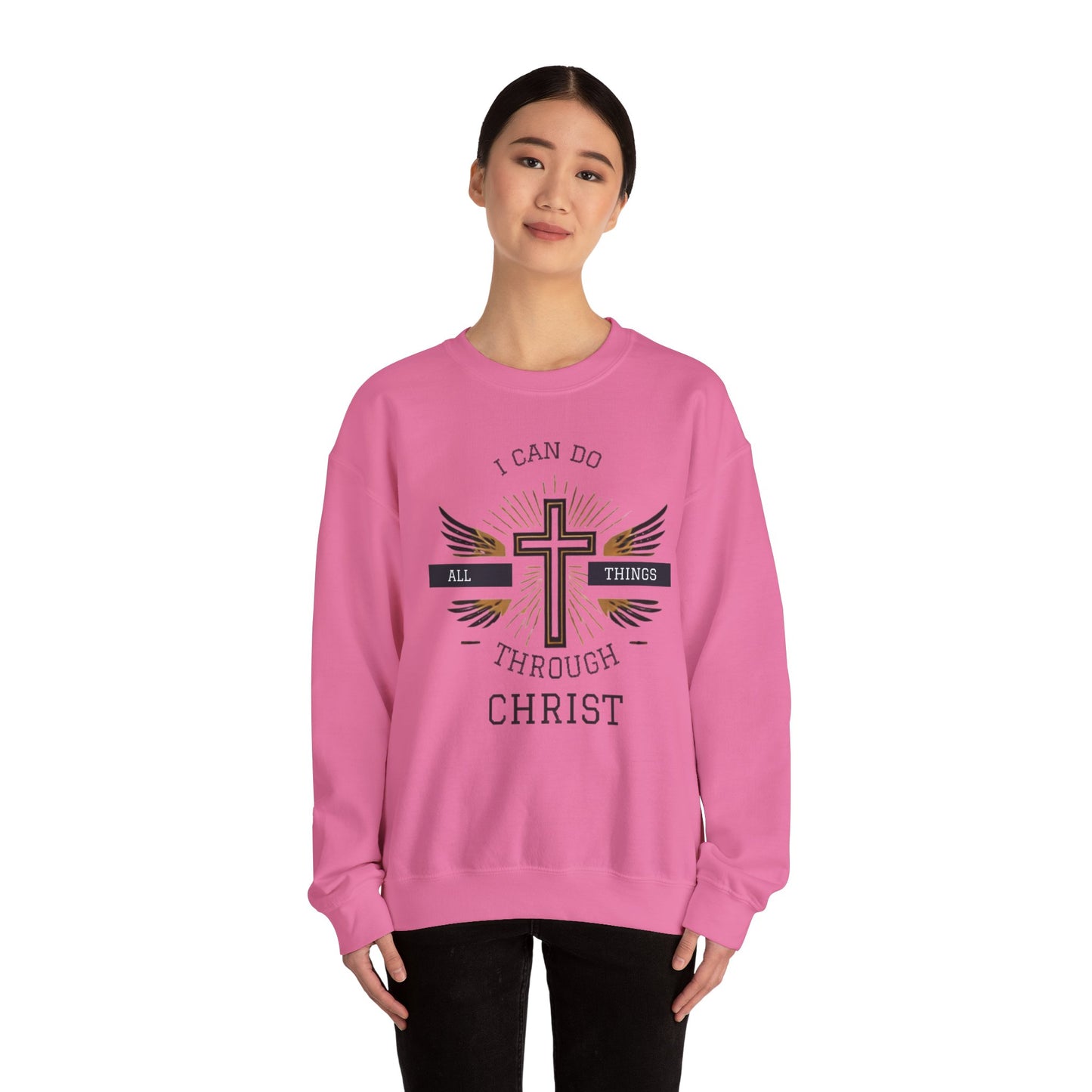 All Things Through Christ Unisex Heavy Blend™ Crewneck Sweatshirt