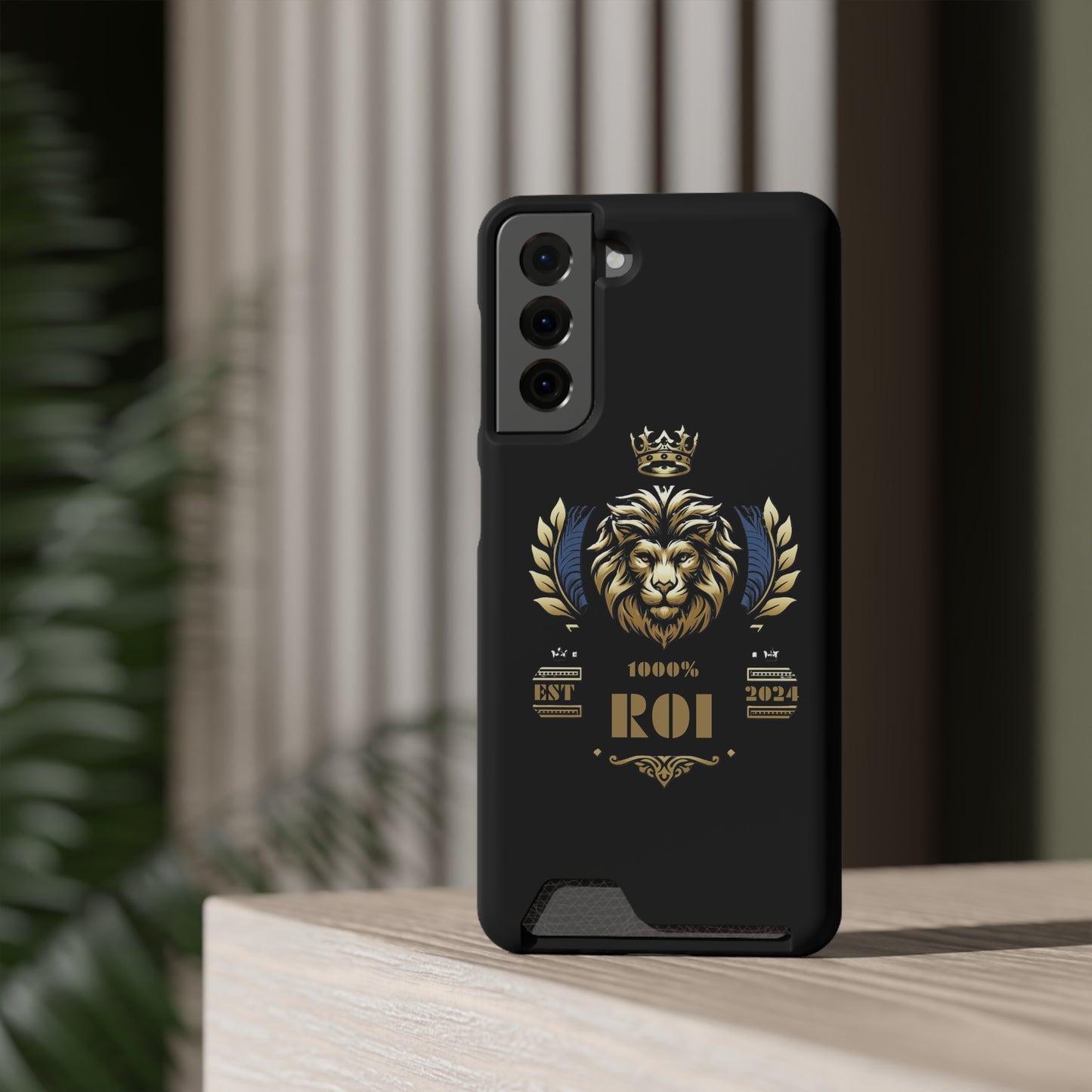 1000%ROI Phone Case With Card Holder (Compatible with iPhone 13, and Samsung Galaxy S21, S22 models)