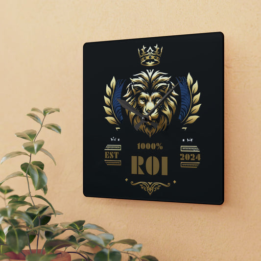 1000%ROI Acrylic Wall Clock