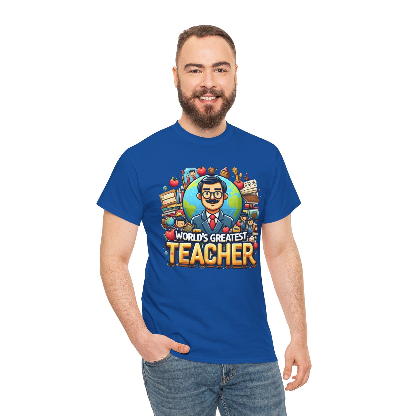 World's Greatest Teacher - Unisex Heavy Cotton Tee (G1)