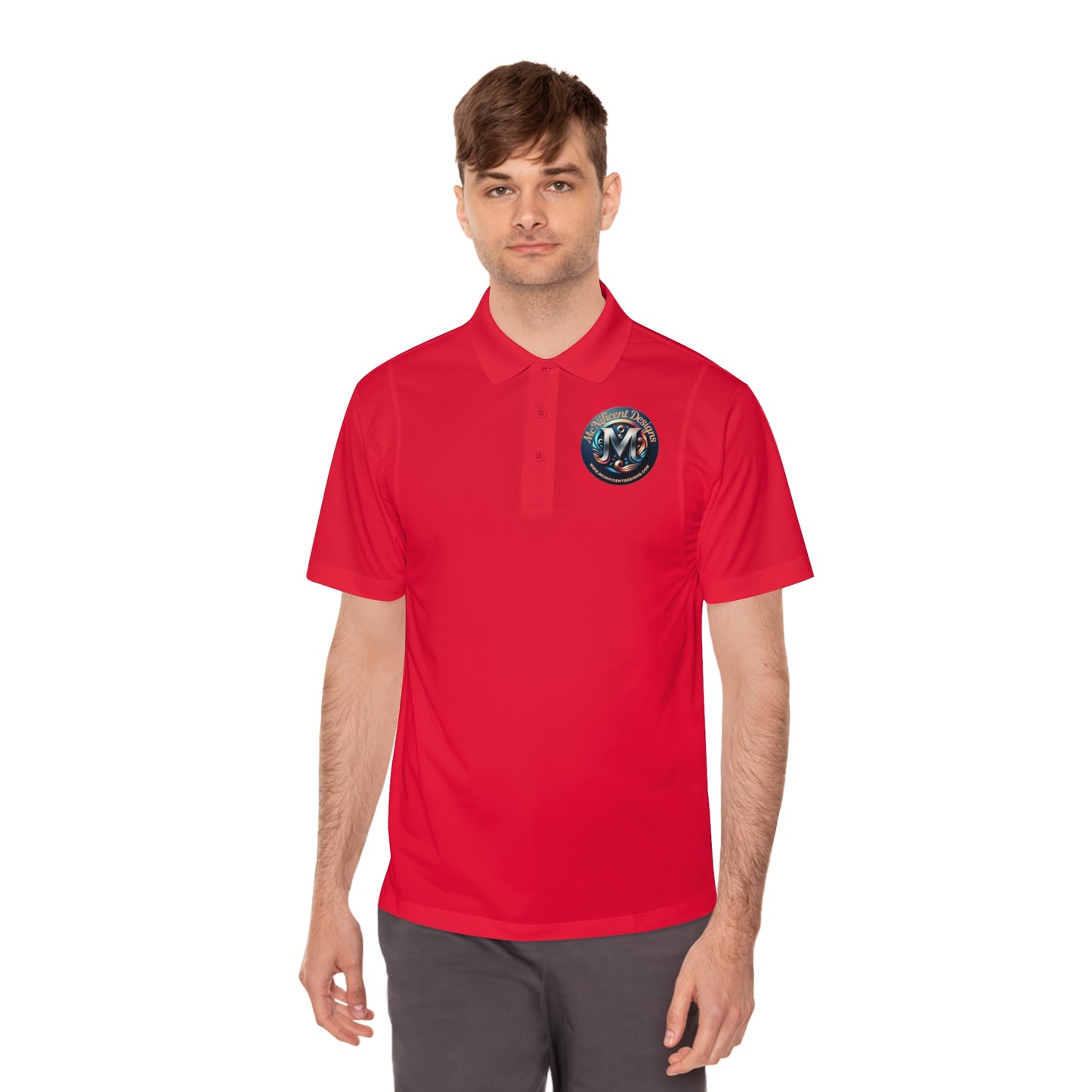 McNificent Designs Men's Sport Polo Shirt