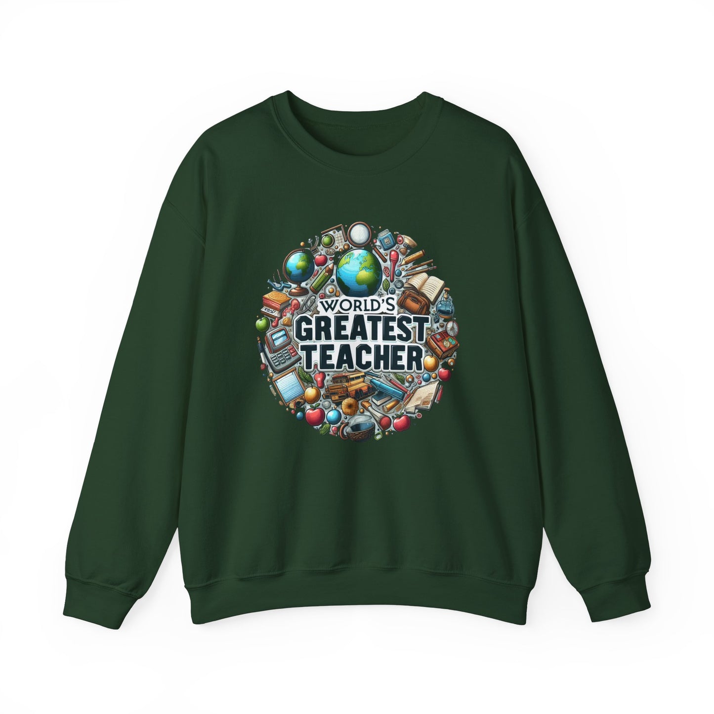 World's Greatest Teacher - Unisex Heavy Blend™ Crewneck Sweatshirt (G3)