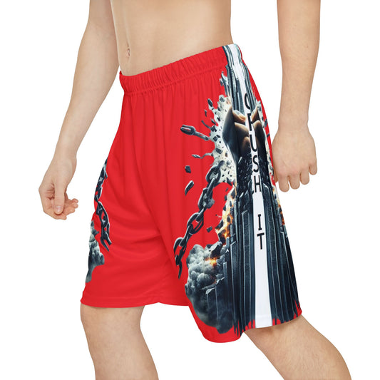 CRUSH IT! - Men’s Sports Shorts - Red