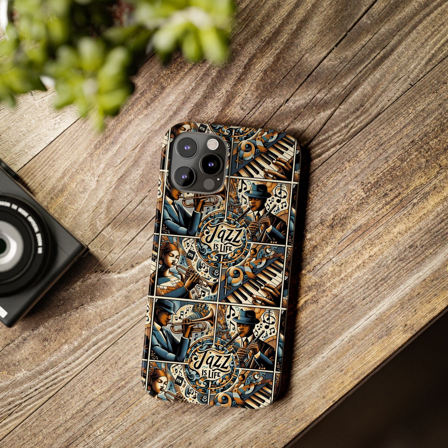 iPhone Slim Phone Cases - Jazz Is Life