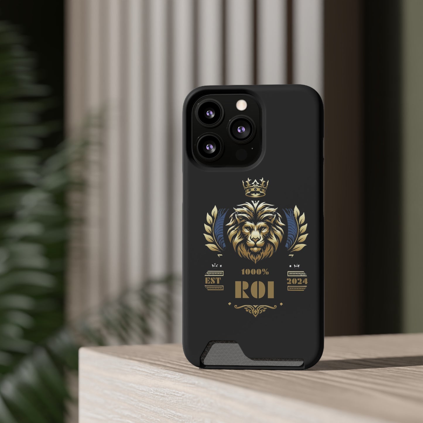 1000%ROI Phone Case With Card Holder (Compatible with iPhone 13, and Samsung Galaxy S21, S22 models)