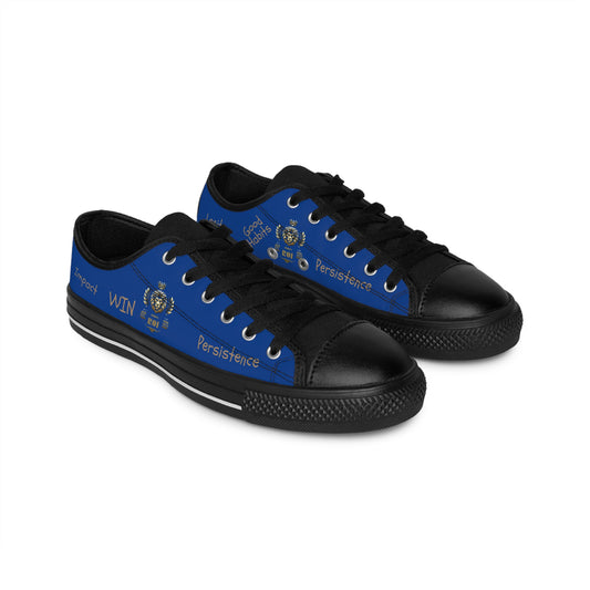 1000%ROI Motivational Men's Sneakers In Dark Blue