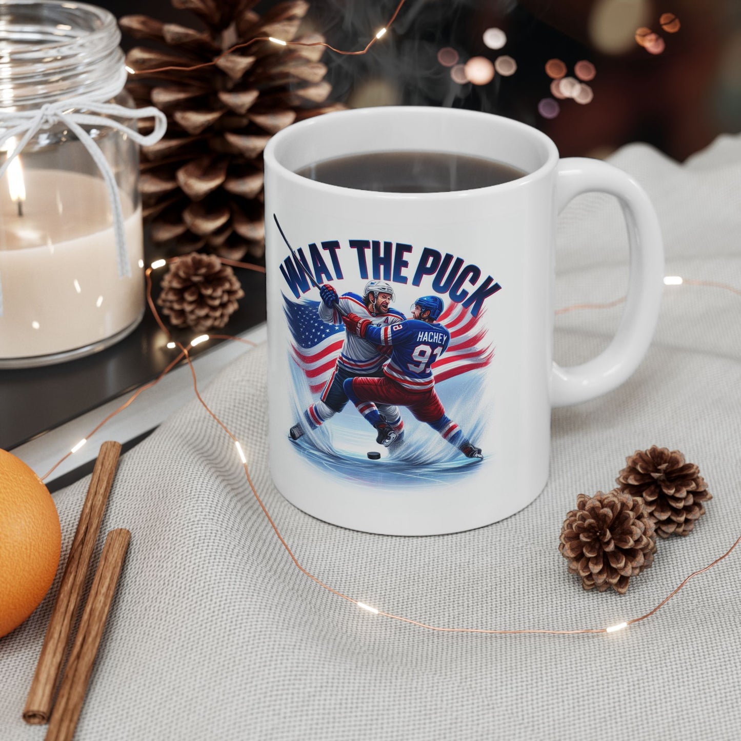 Hockey - What The Puck - Ceramic Mug, 11oz