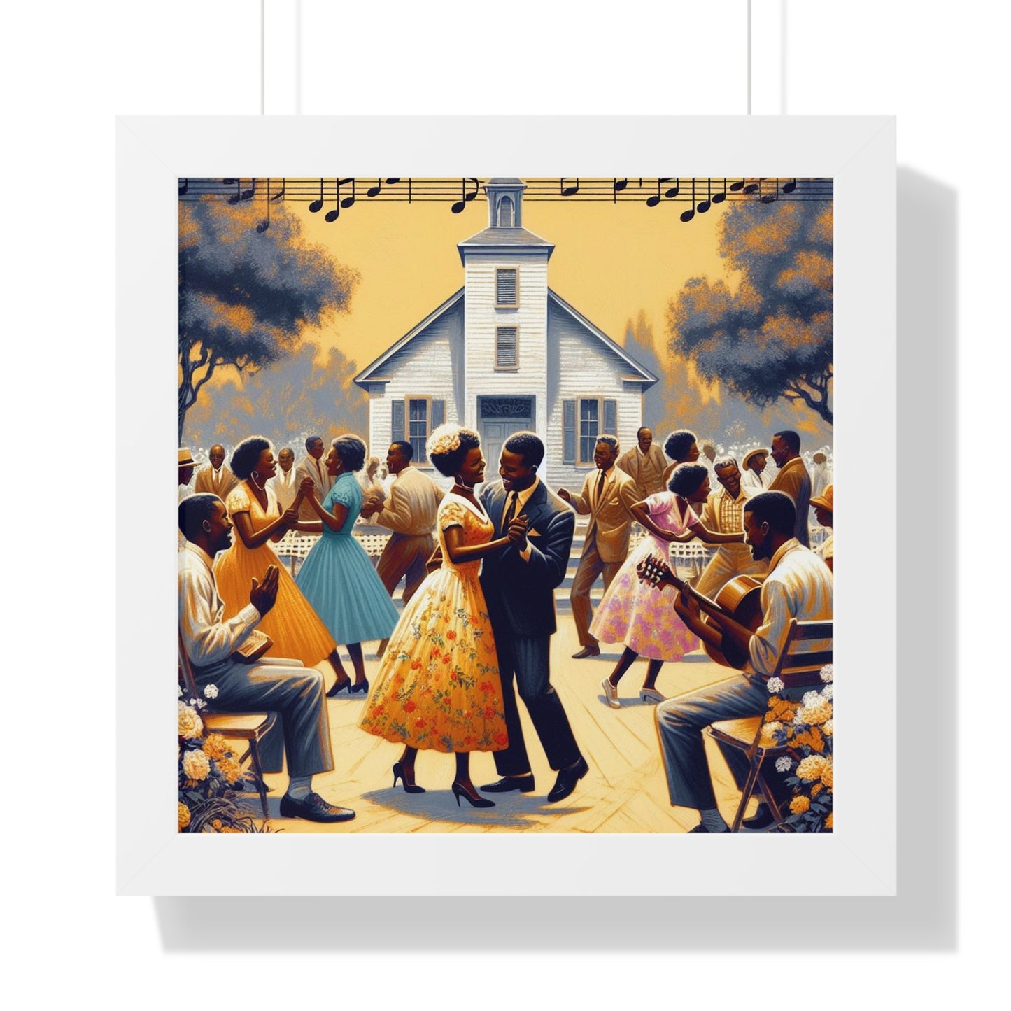 Sundresses In The Summertime -  Unique Wall Art - Framed Vertical Poster