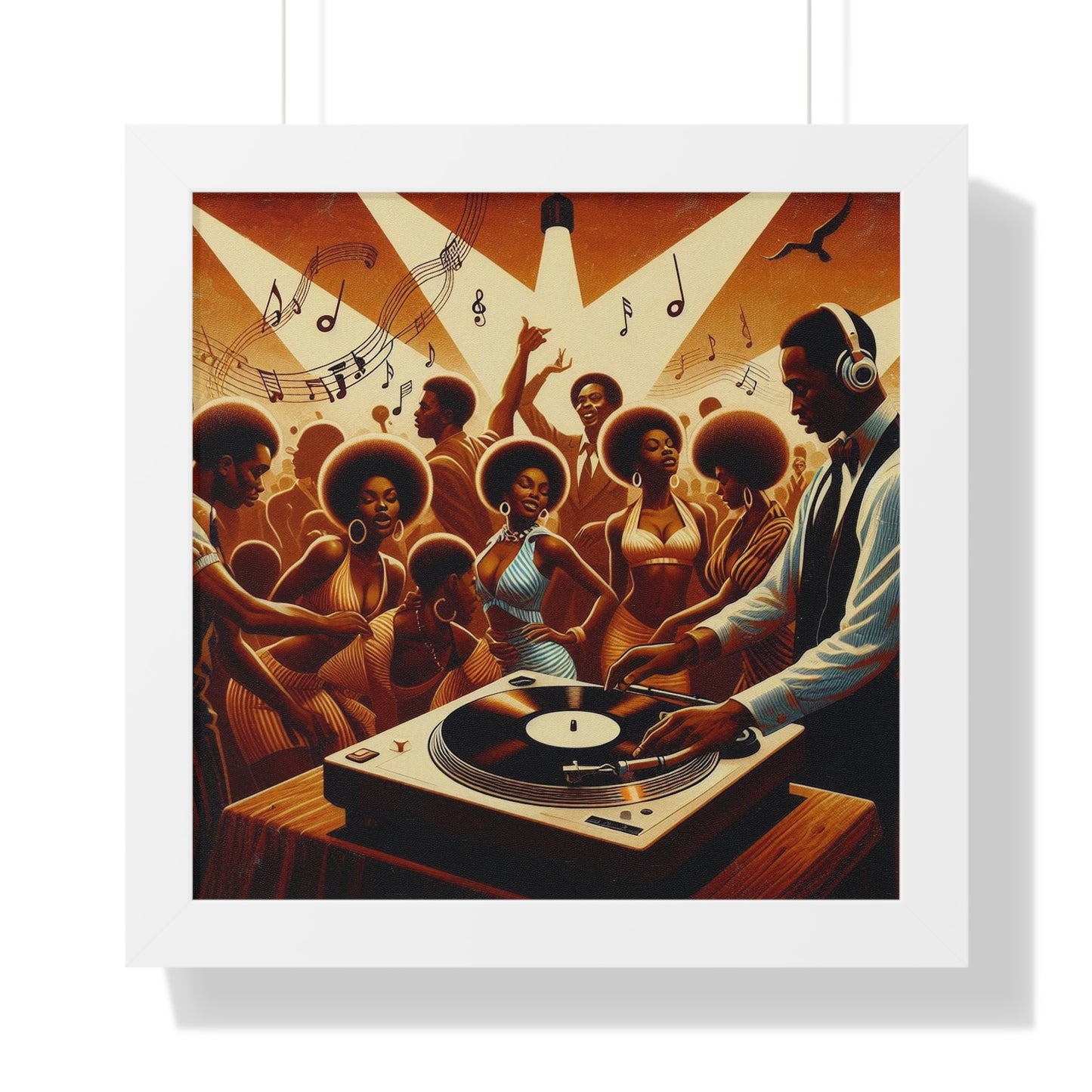 Put The Needle On The Record - Unique Wall Art - Framed Vertical Poster