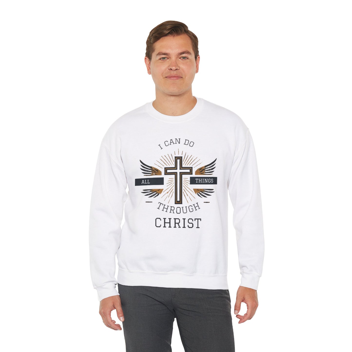 All Things Through Christ Unisex Heavy Blend™ Crewneck Sweatshirt