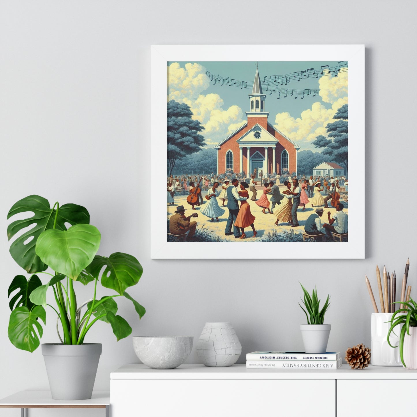 A Good Time Was Had By All -  Unique Wall Art - Framed Vertical Poster