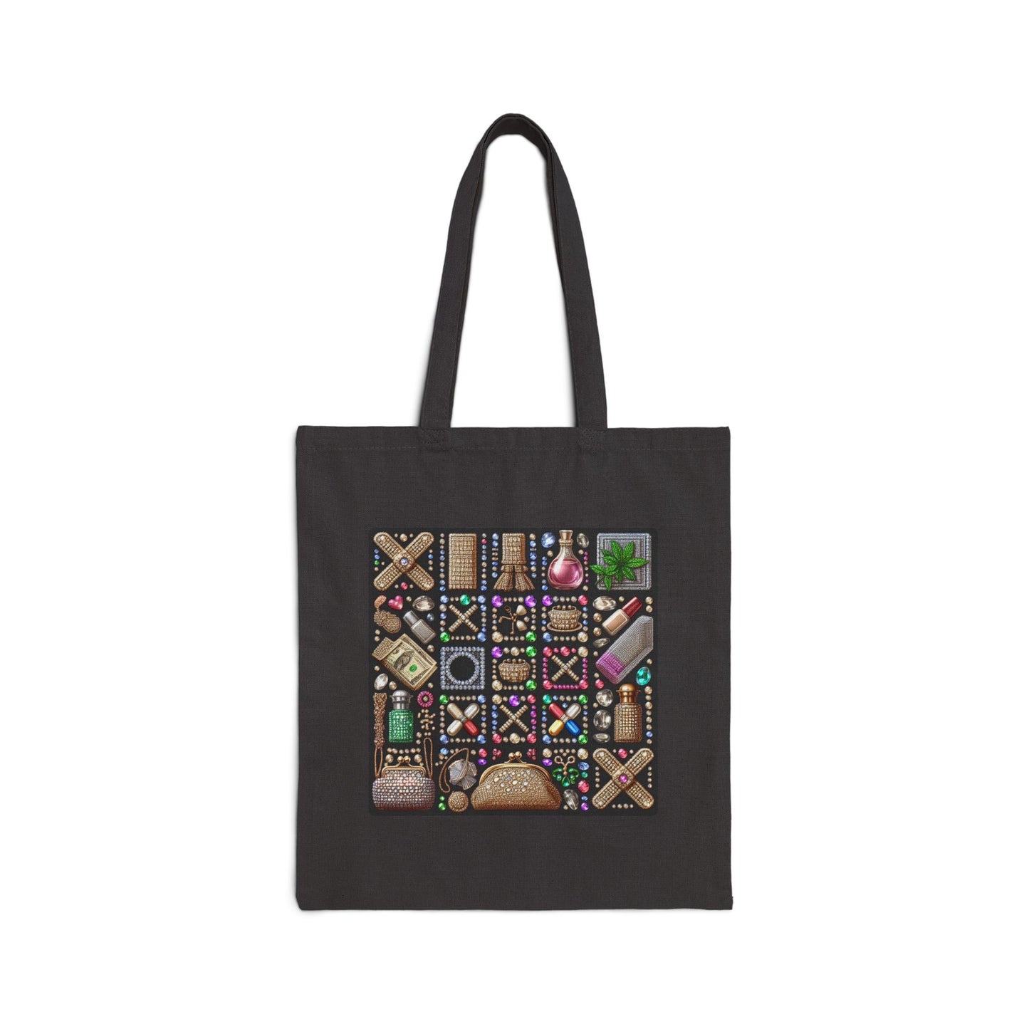 Tic Tac Tote - Cotton Canvas Tote Bag