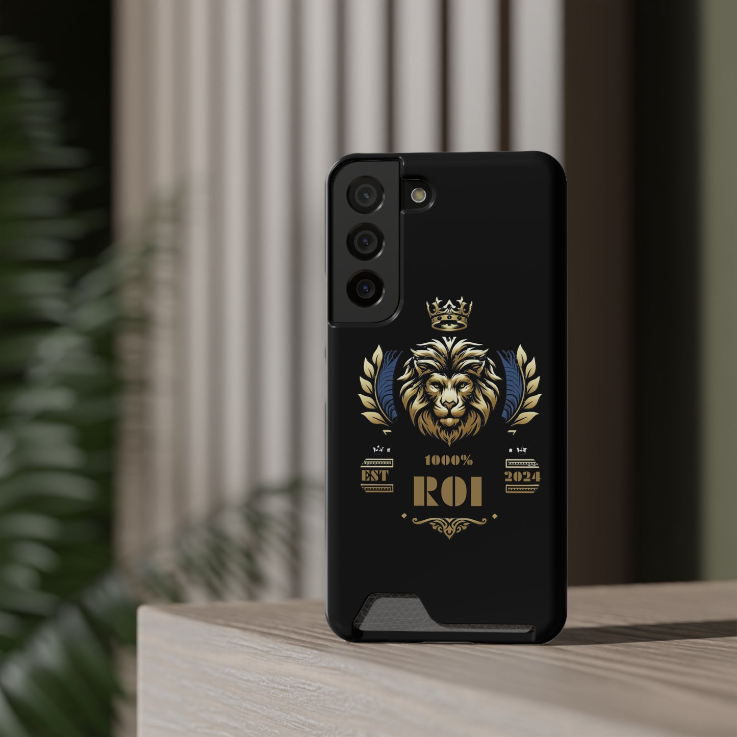 1000%ROI Phone Case With Card Holder (Compatible with iPhone 13, and Samsung Galaxy S21, S22 models)