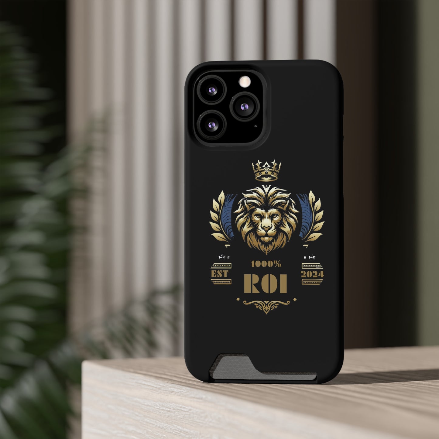 1000%ROI Phone Case With Card Holder (Compatible with iPhone 13, and Samsung Galaxy S21, S22 models)