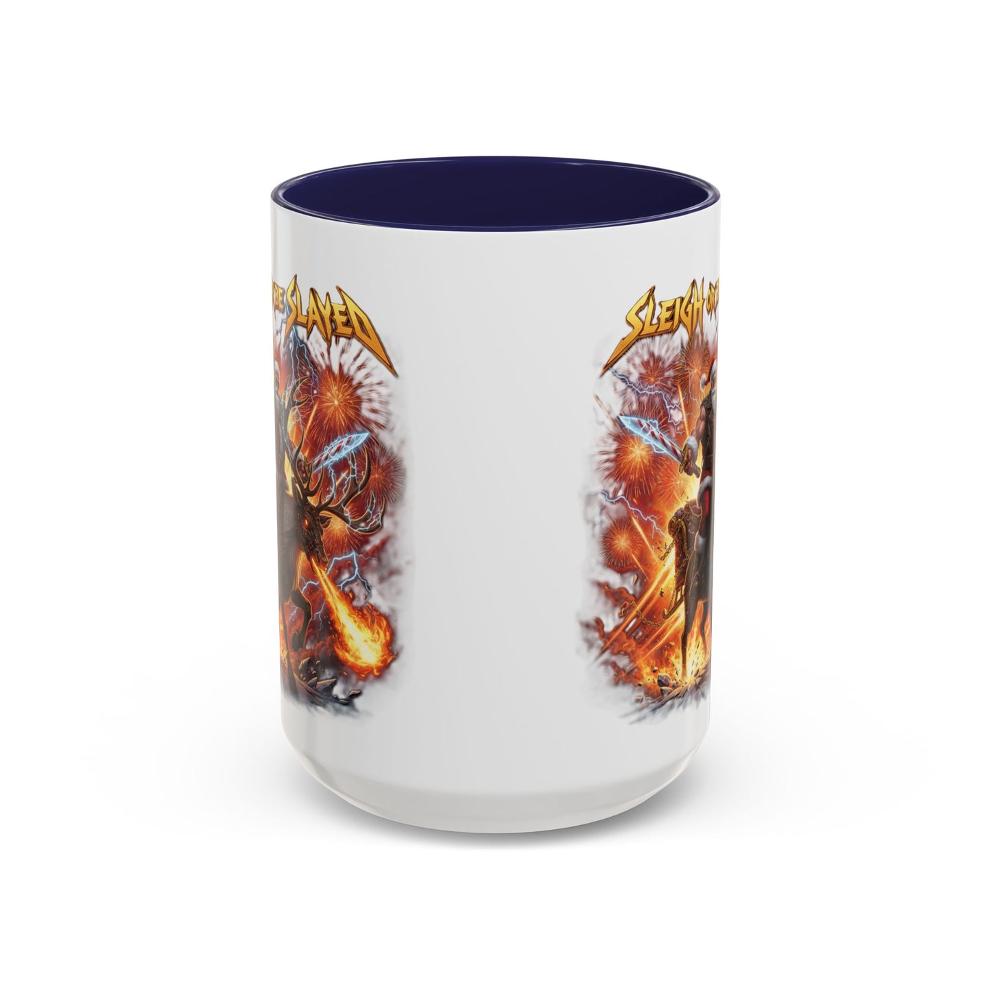 "Sleigh or Be Slayed" Mug | Ceramic Coffee Cup | Holiday Mug