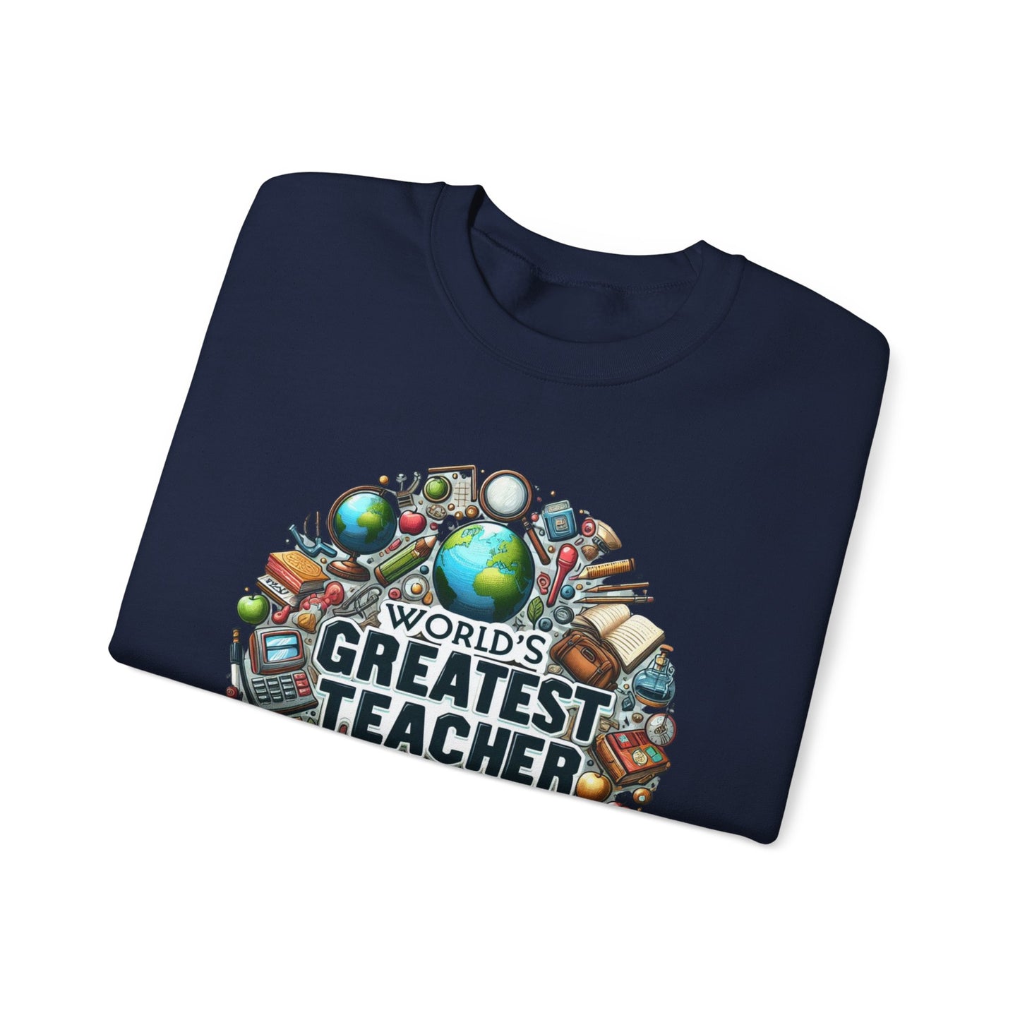 World's Greatest Teacher - Unisex Heavy Blend™ Crewneck Sweatshirt (G3)