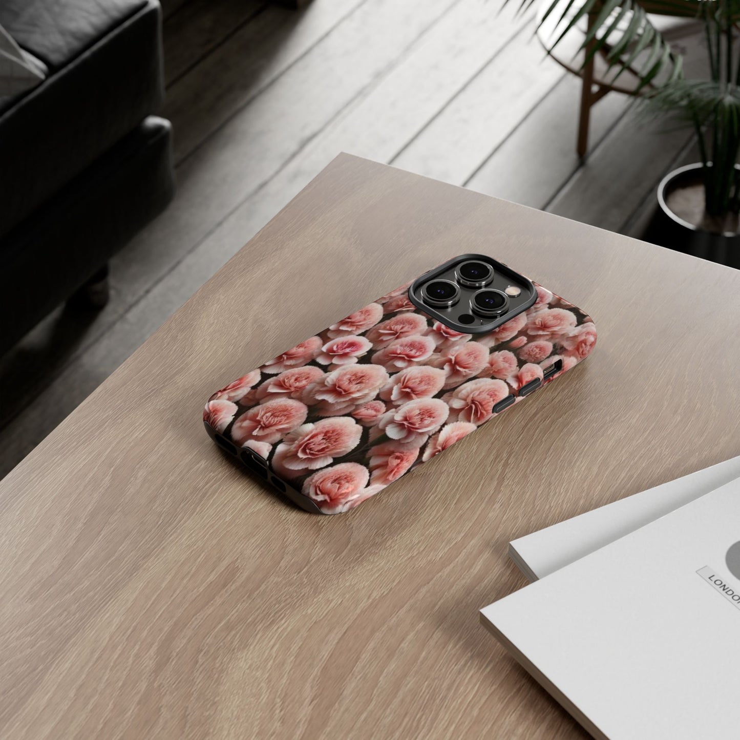 Pink Carnations - Durable Tough Phone Cases