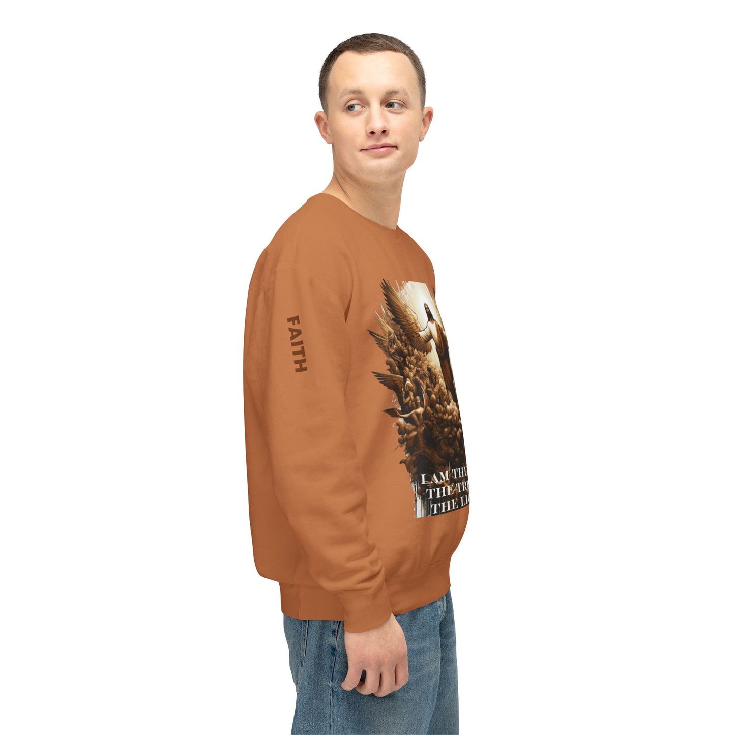 The Way The Truth and The Light Unisex Lightweight Crewneck Sweatshirt