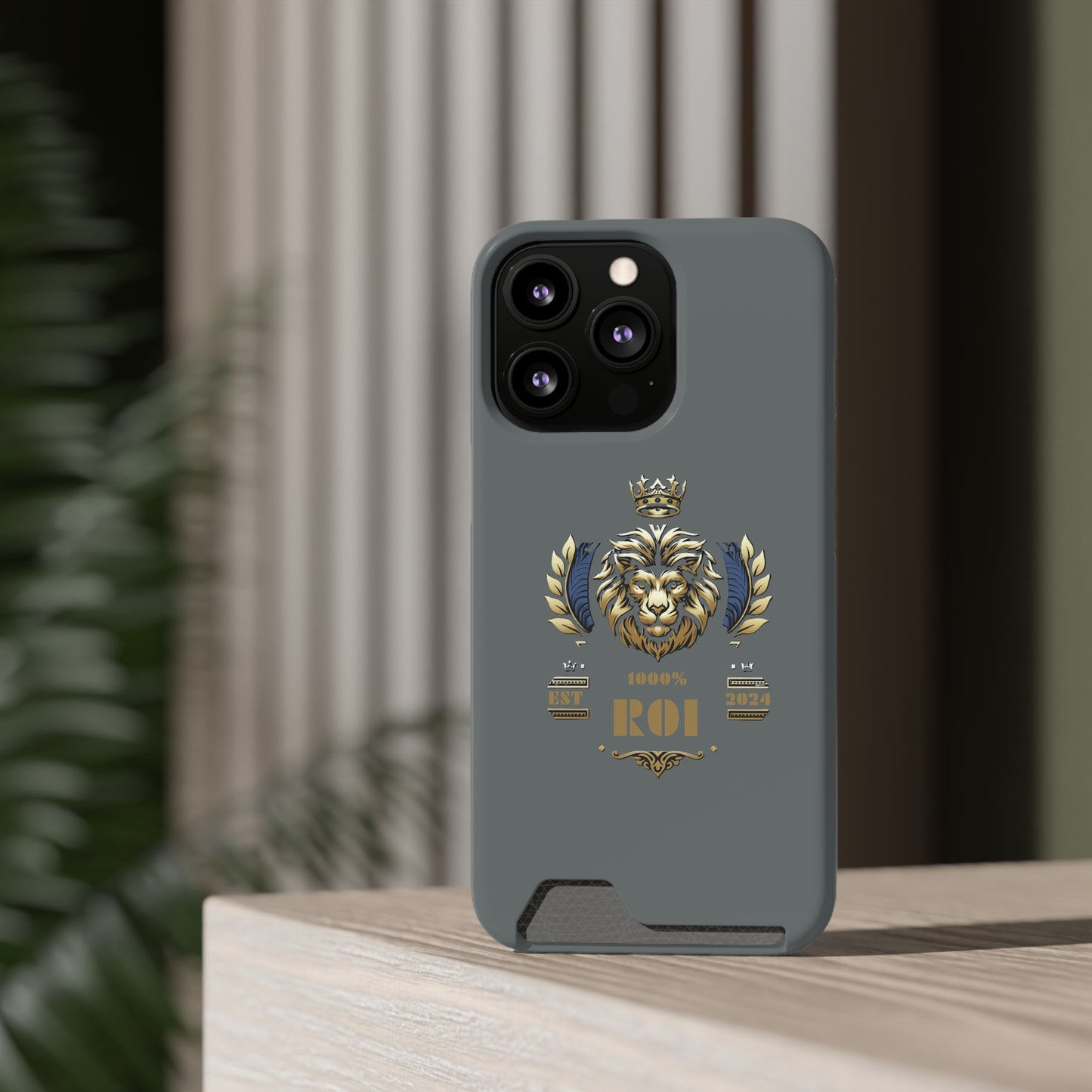 1000%ROI Phone Case With Card Holder (Compatible with iPhone 13, and Samsung Galaxy S21, S22 models)