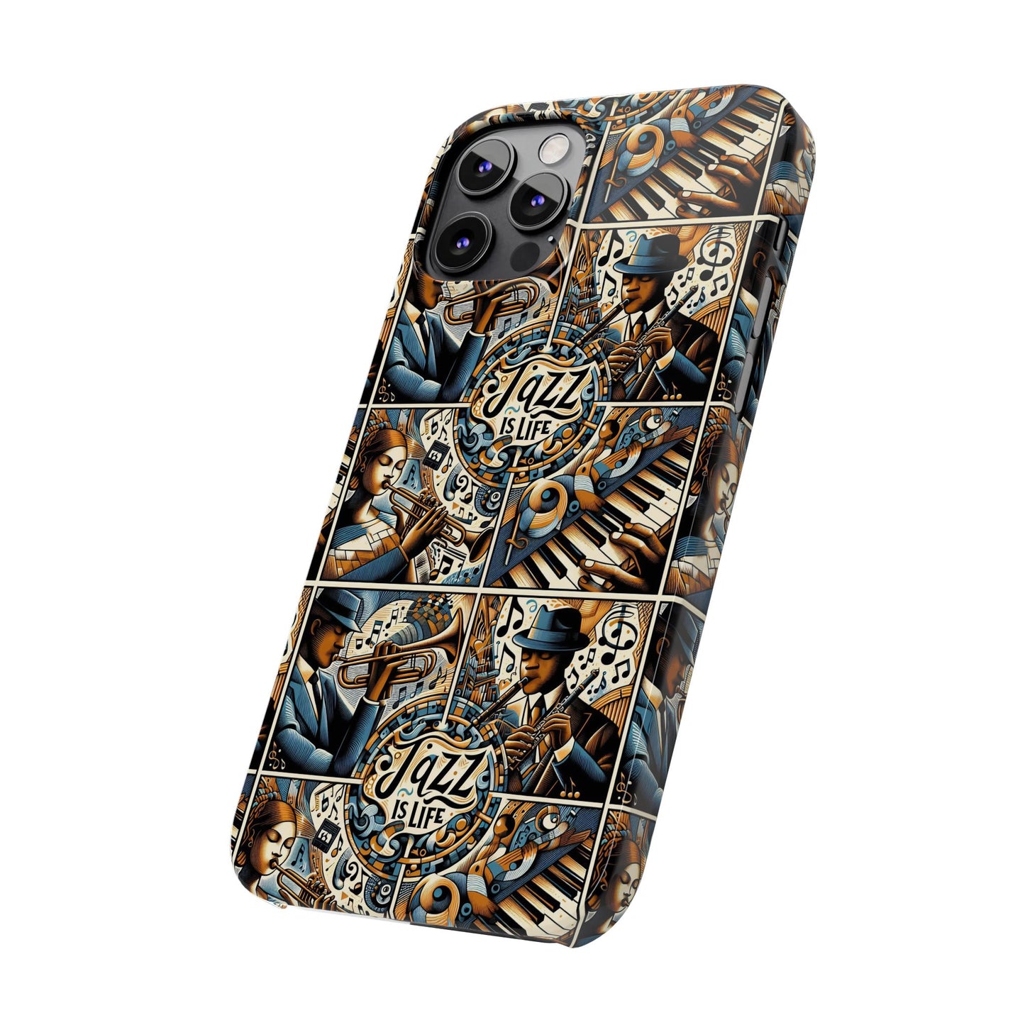 iPhone Slim Phone Cases - Jazz Is Life