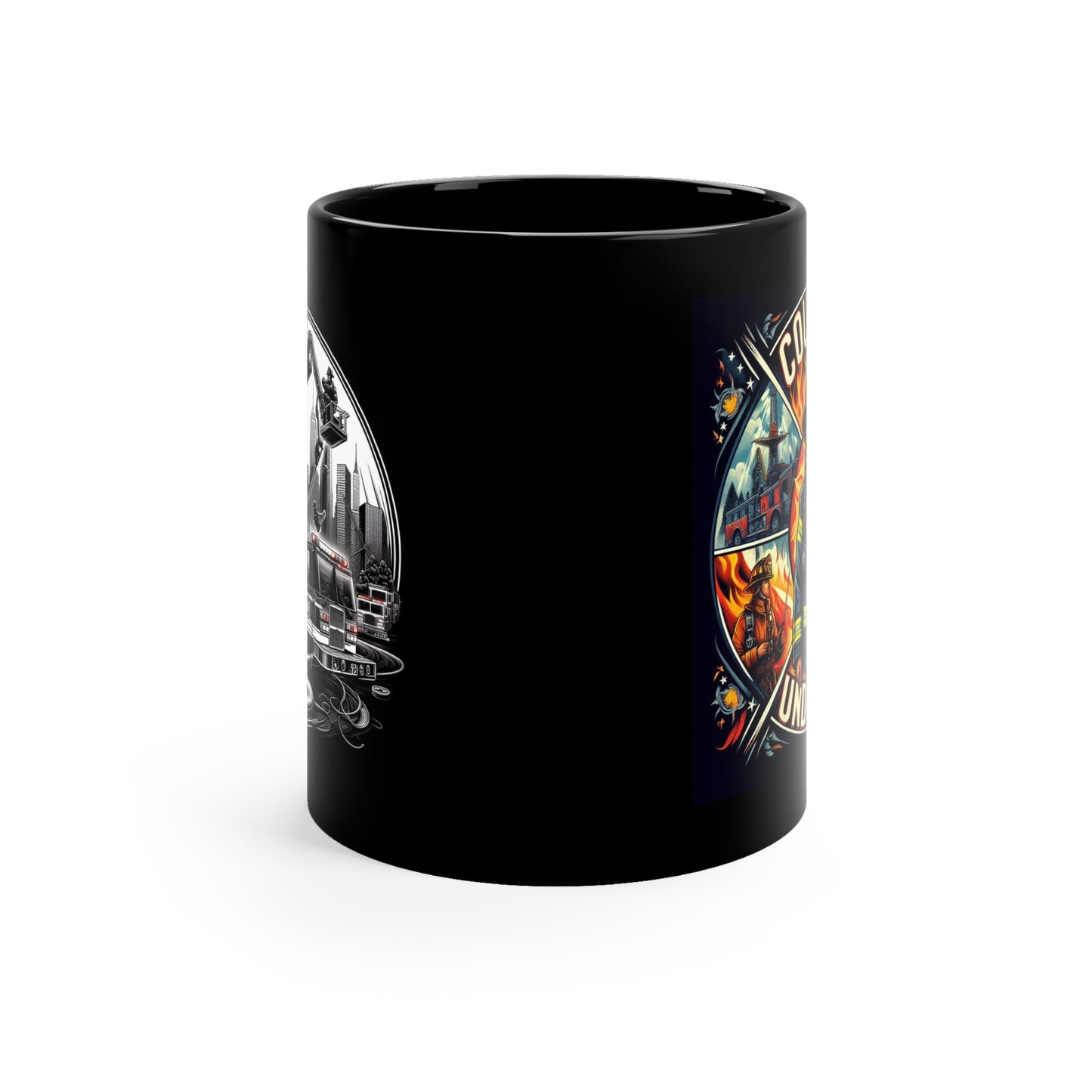 Courage Under Fire 11oz Black Coffee Mug