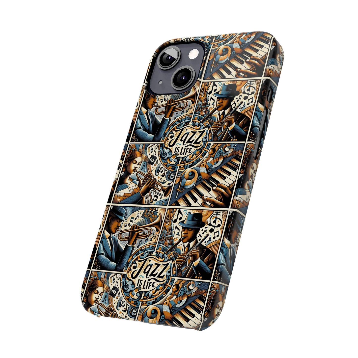 iPhone Slim Phone Cases - Jazz Is Life