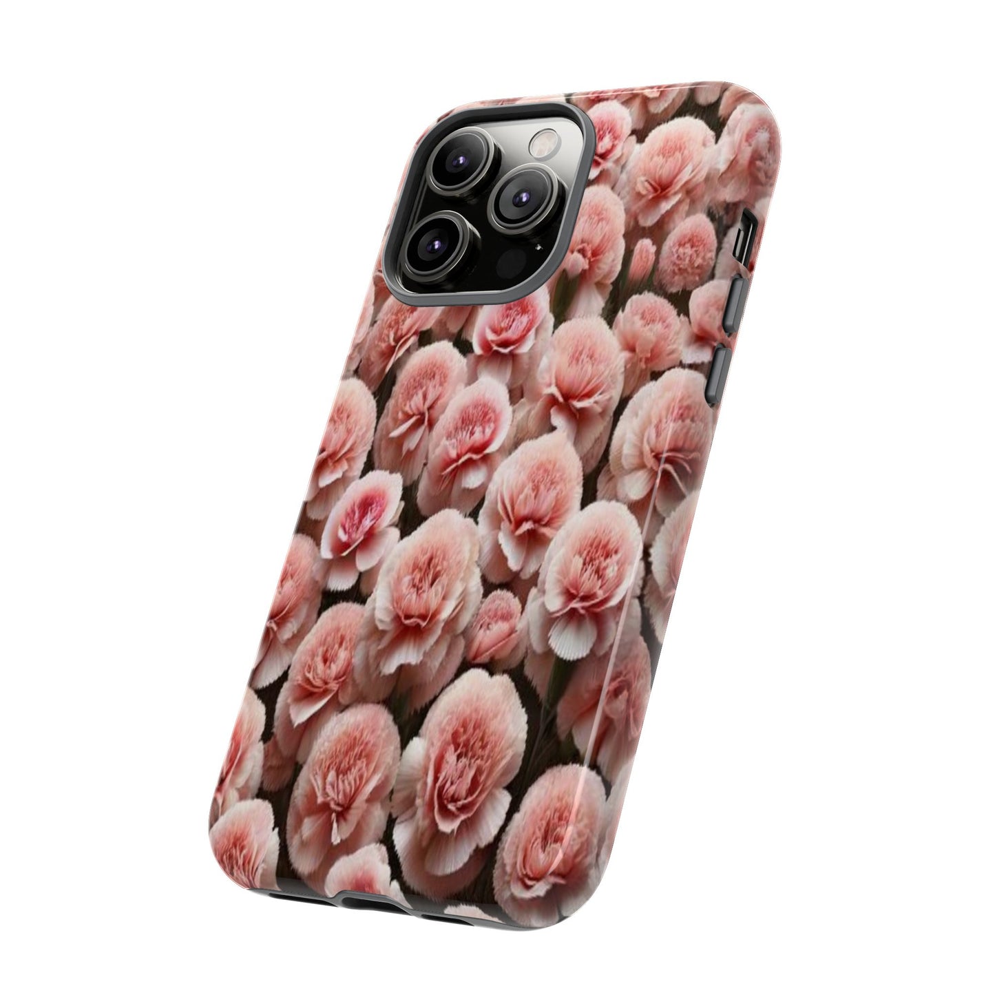 Pink Carnations - Durable Tough Phone Cases
