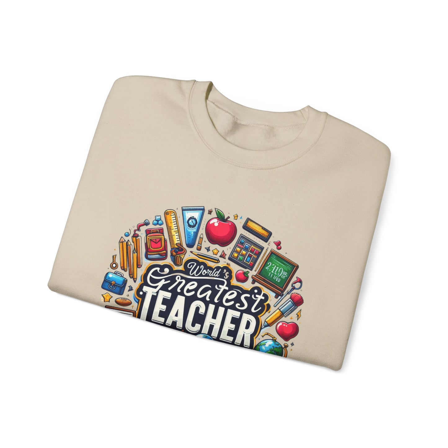 World's Greatest Teacher - Unisex Heavy Blend™ Crewneck Sweatshirt (G2)