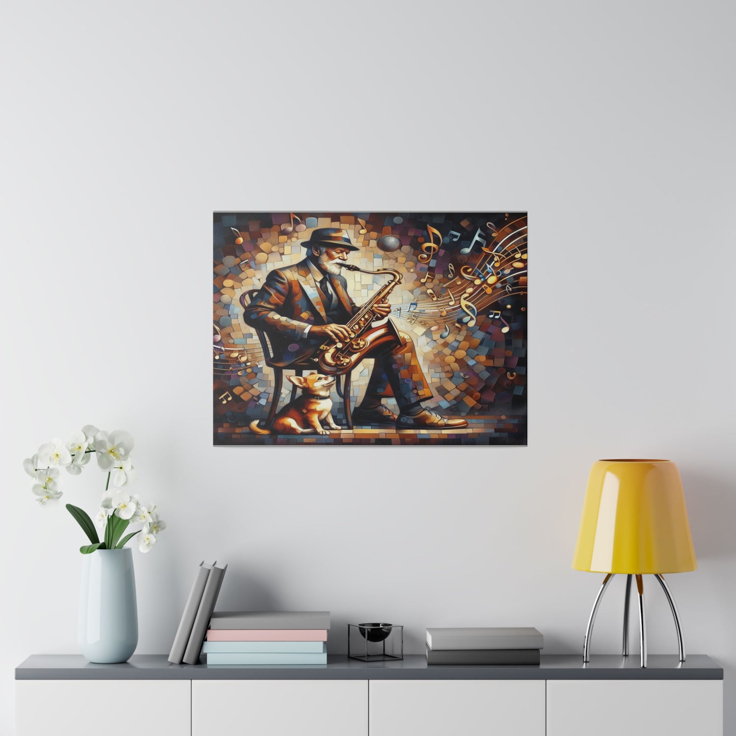 Man's Best Friend on Matte Canvas