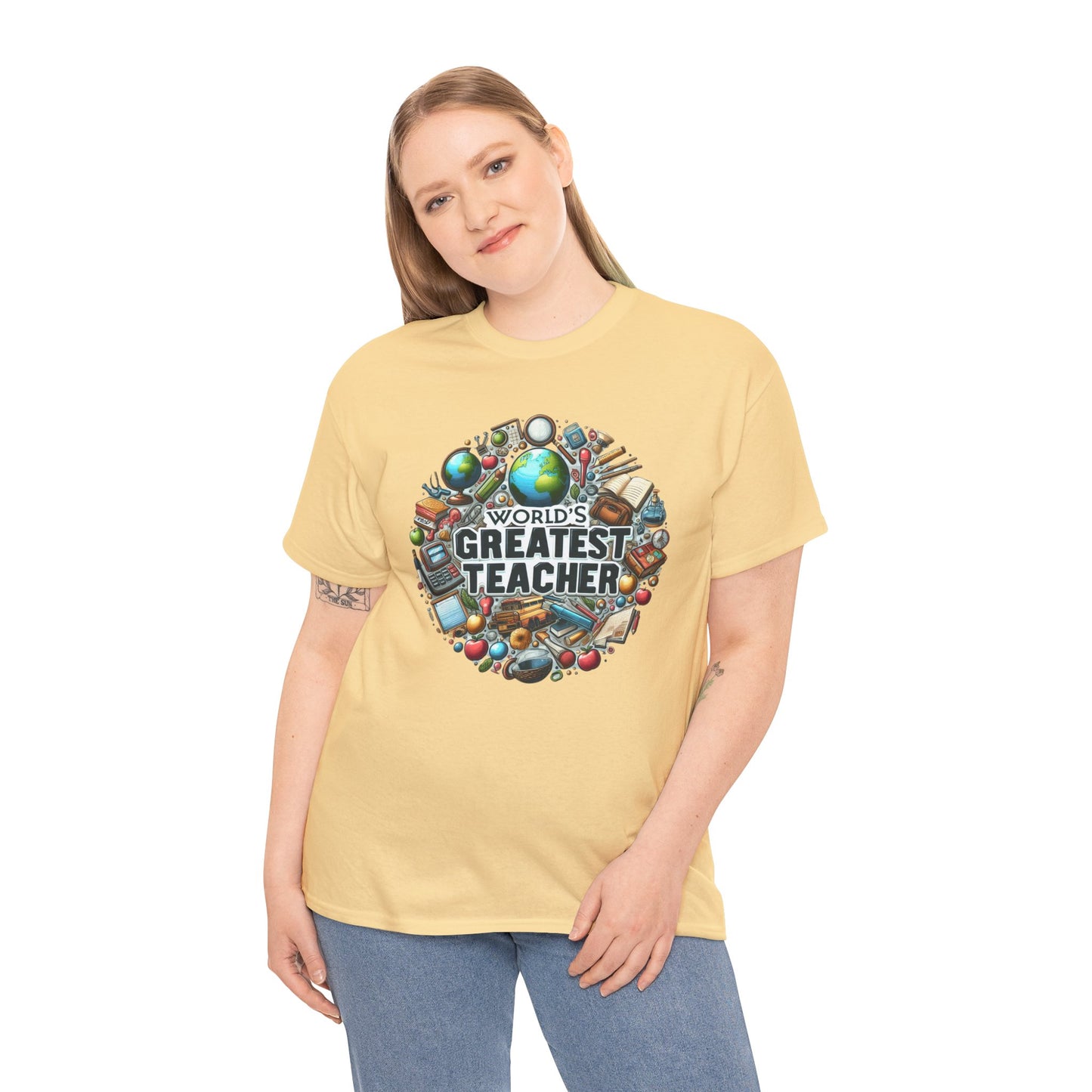 World's Greatest Teacher - Unisex Heavy Cotton Tee (G3)