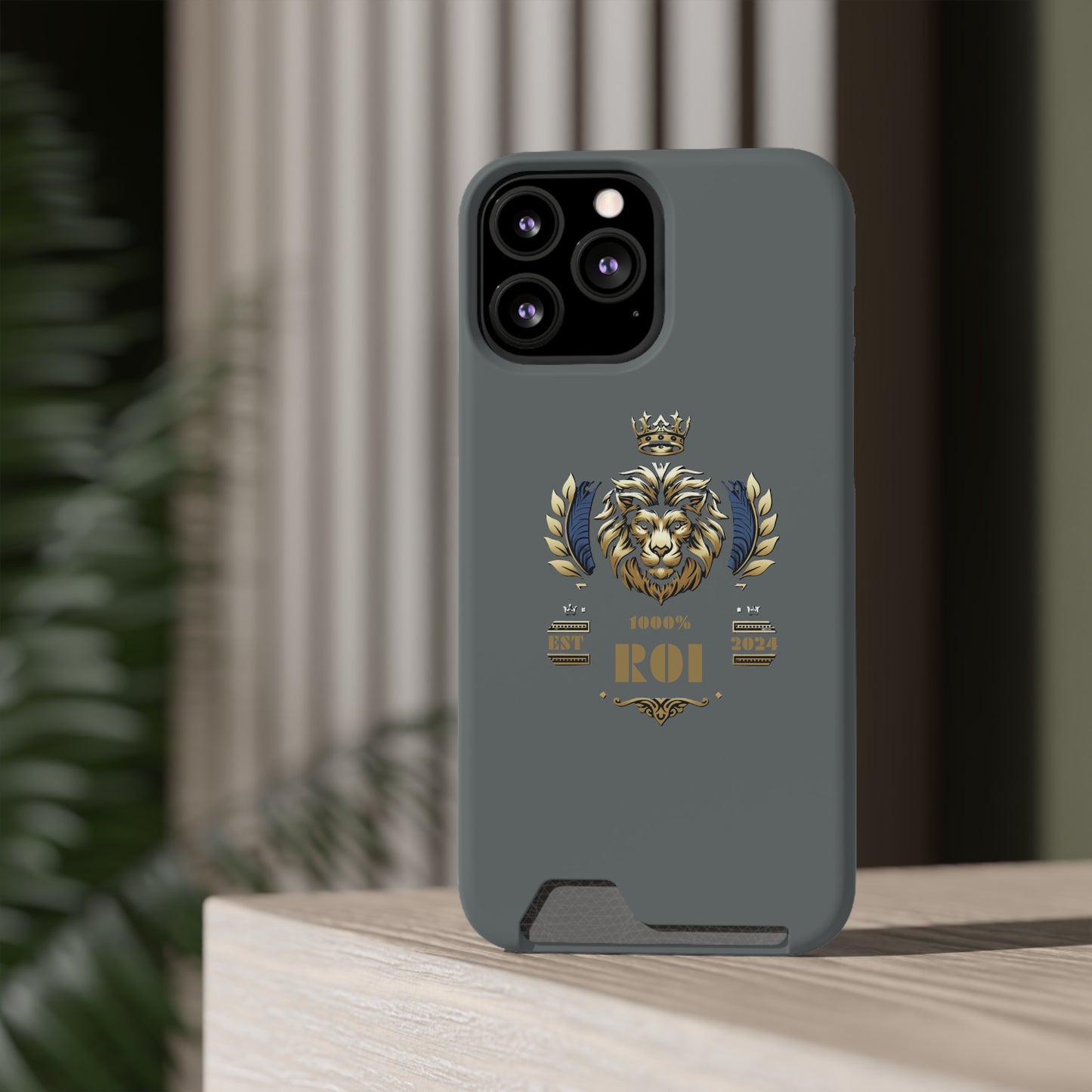 1000%ROI Phone Case With Card Holder (Compatible with iPhone 13, and Samsung Galaxy S21, S22 models)