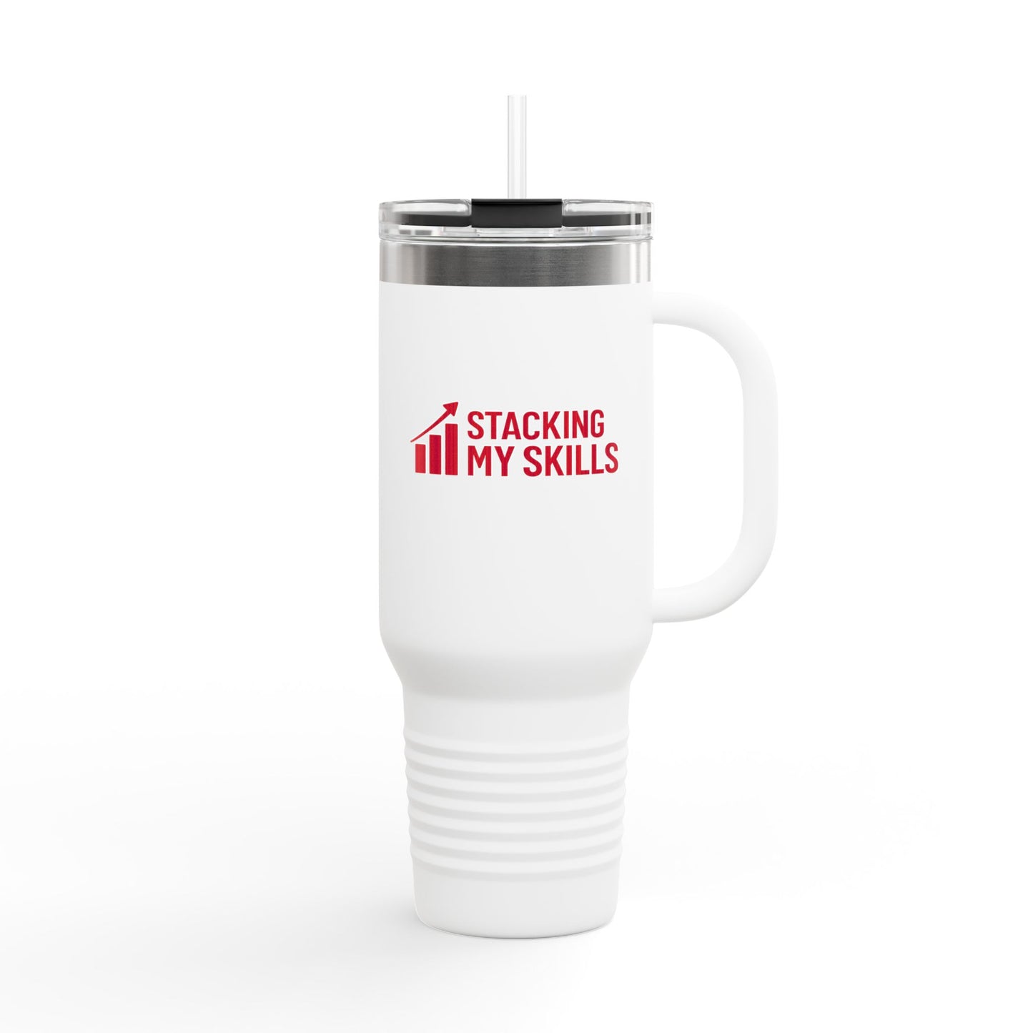 "Stacking My Skills" Motivational Travel Mug