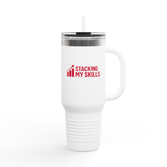 "Stacking My Skills" Motivational Travel Mug
