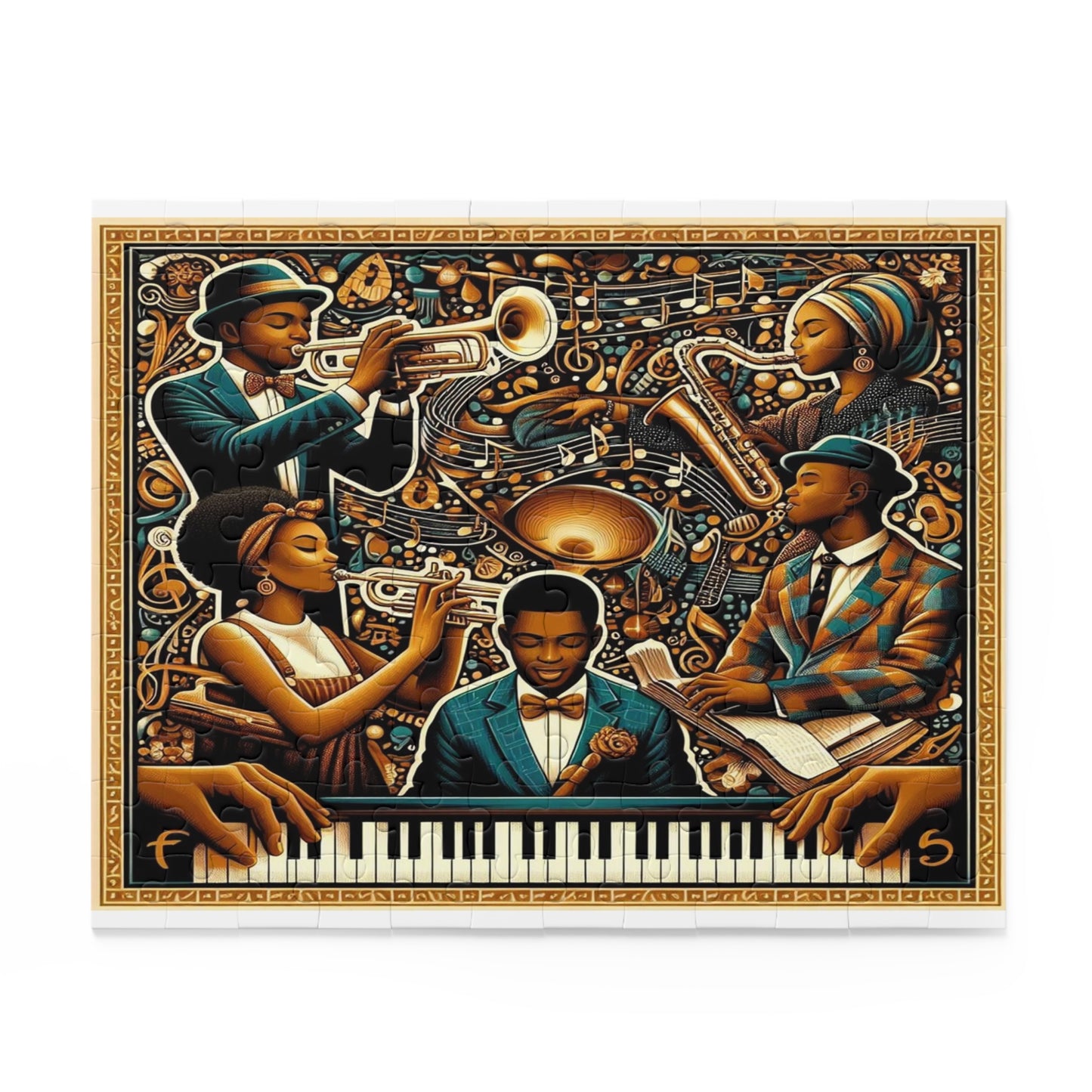 A Jazz Ensemble Puzzle (120, 252, 500-Piece)