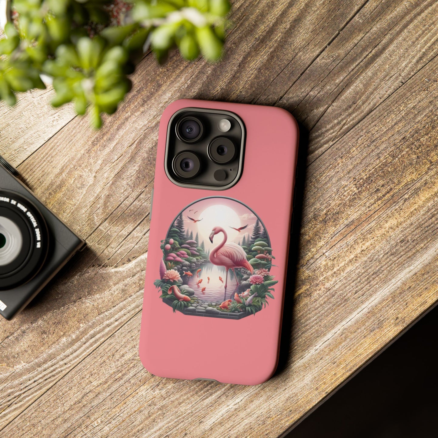 Pink Flamingo - iPhone Tough Phone Case