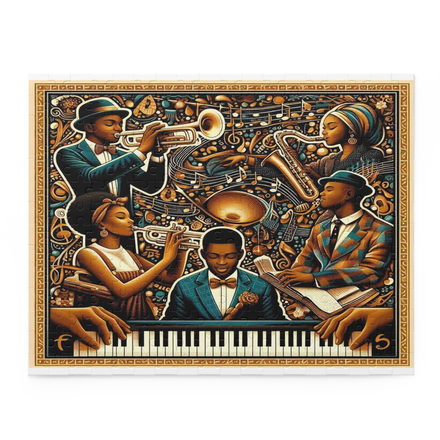 A Jazz Ensemble Puzzle (120, 252, 500-Piece)