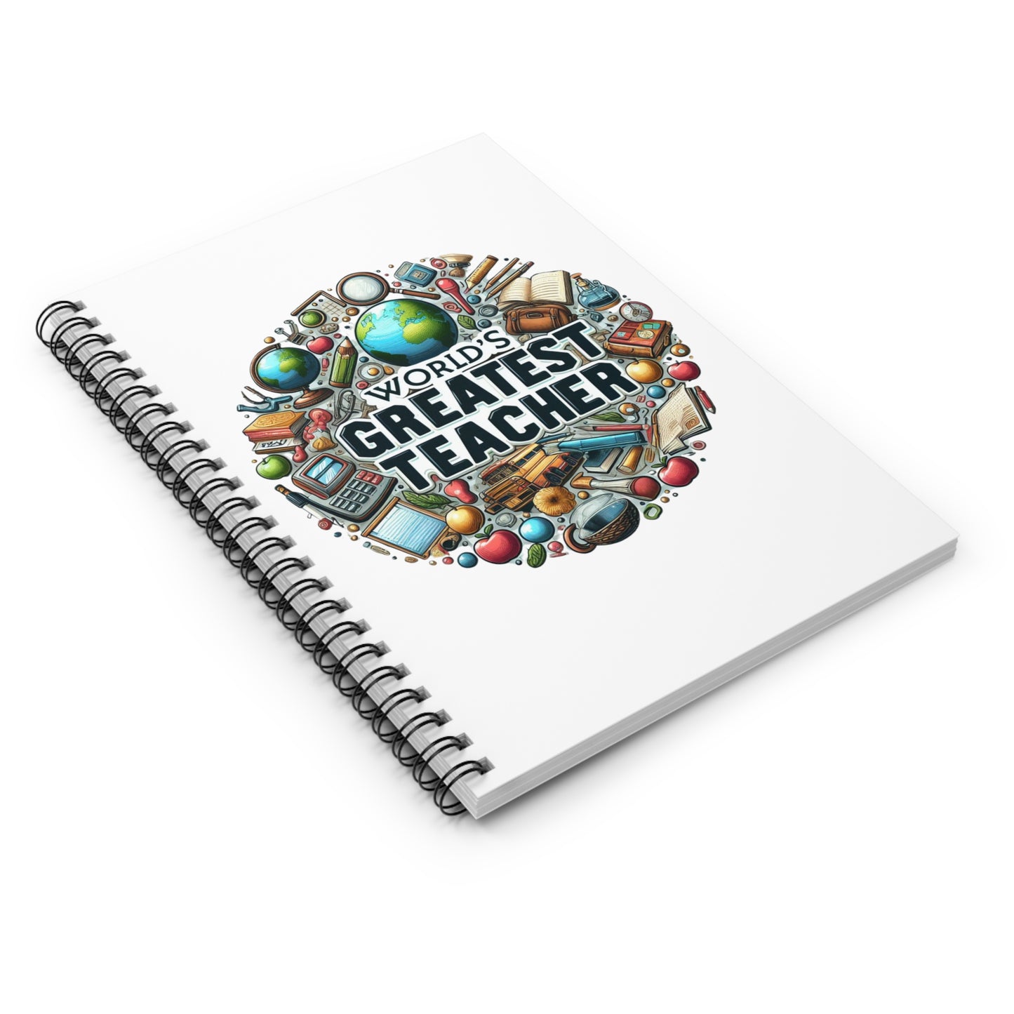 World's Best Teacher - Spiral Notebook - Ruled Line (G3)