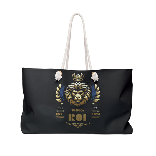 1000%ROI Black Weekender Bag