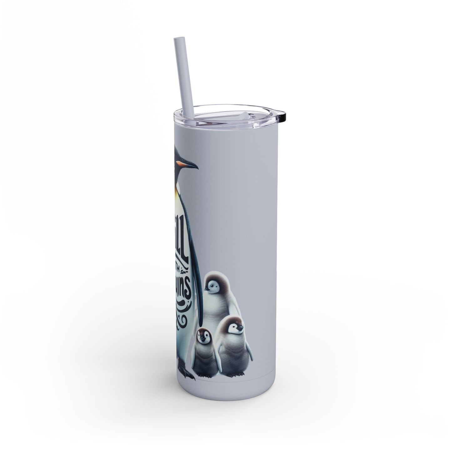 Chill With Penguins 20oz Maars Maker Skinny Matte Tumbler