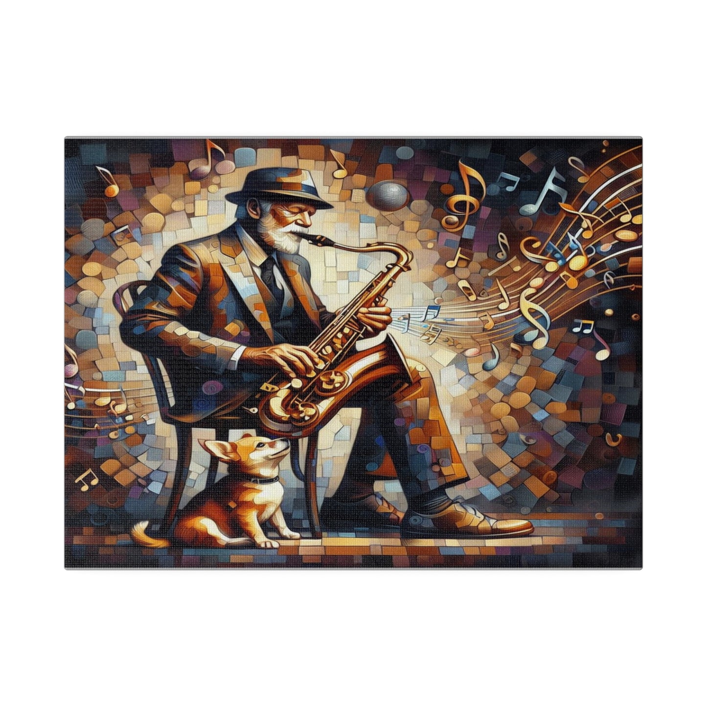 Man's Best Friend on Matte Canvas
