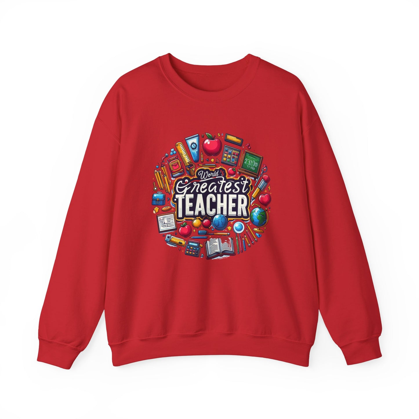 World's Greatest Teacher - Unisex Heavy Blend™ Crewneck Sweatshirt (G2)