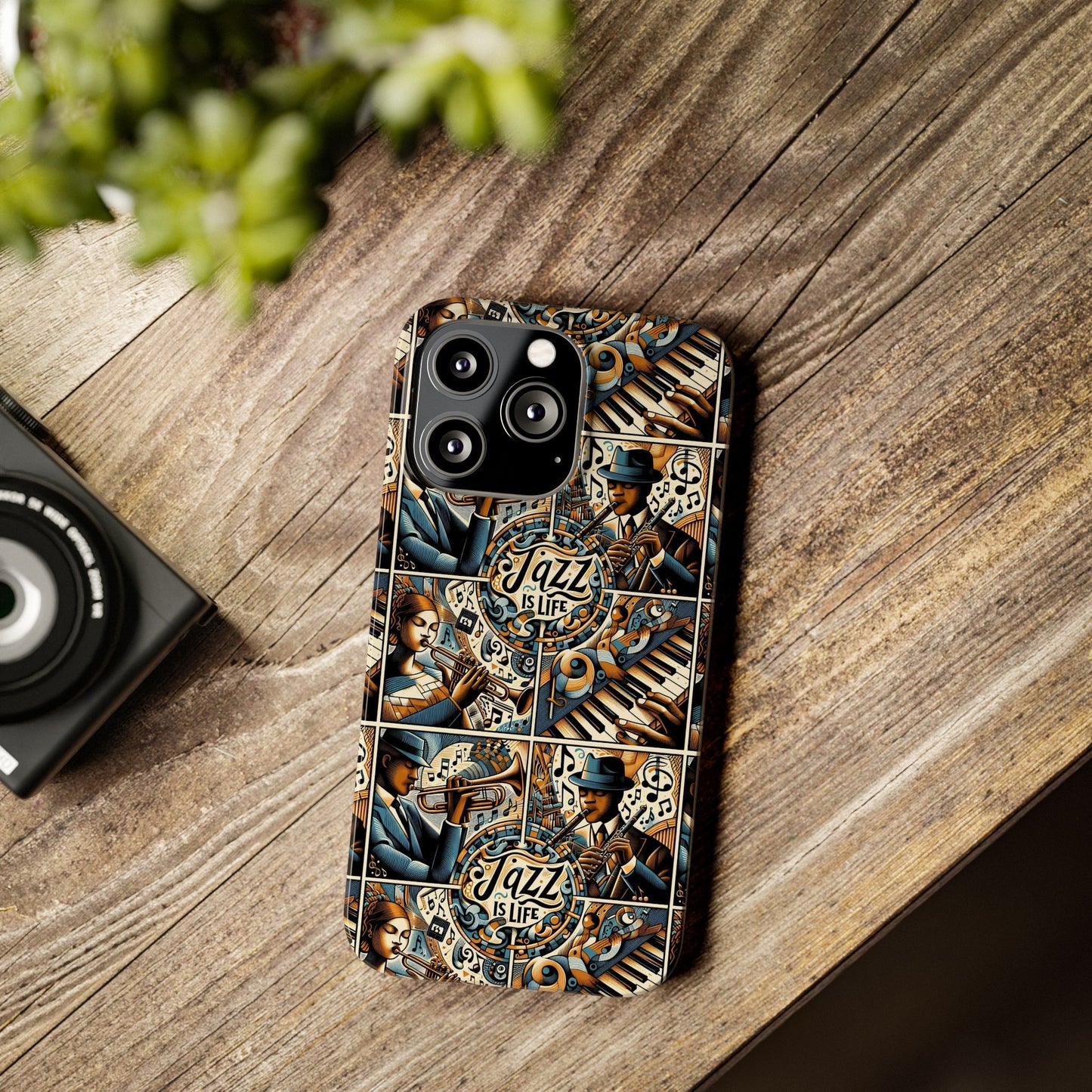 iPhone Slim Phone Cases - Jazz Is Life