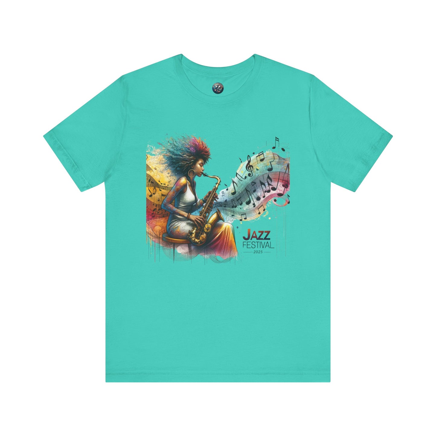 "Saxy Lady" Jazz Festival 2025 - Short Sleeve Tee - Both Sides Printed
