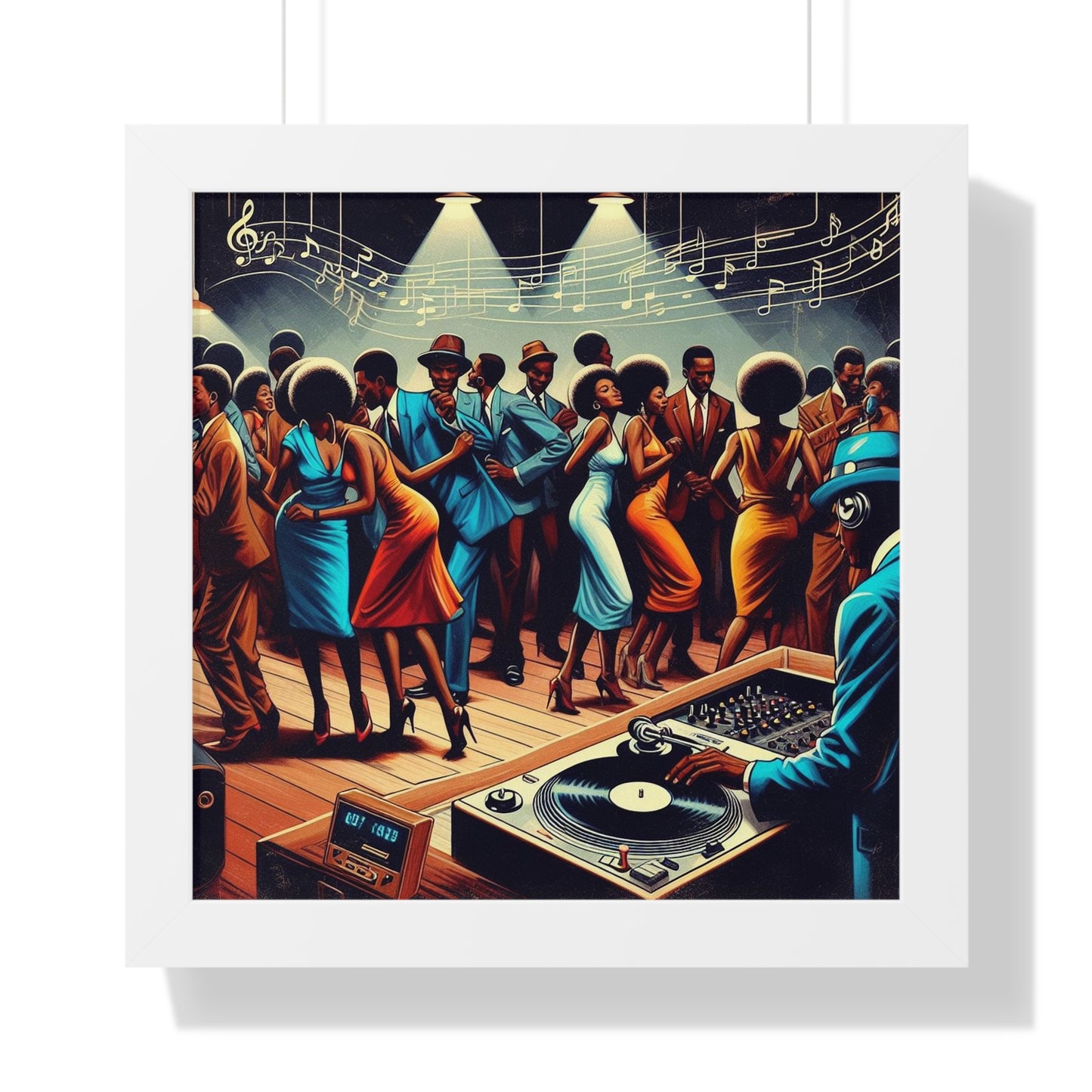 One Night At The Blue Light - Framed Vertical Poster