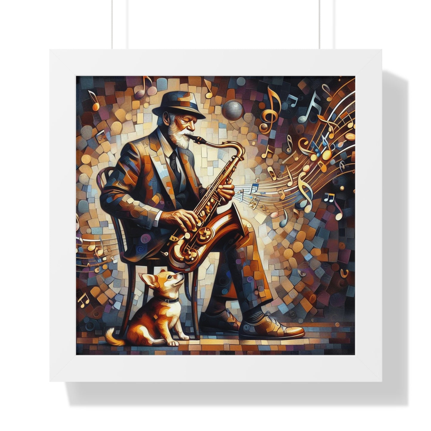 Man's Best Friend -  Unique Wall Art -  Framed Vertical Poster