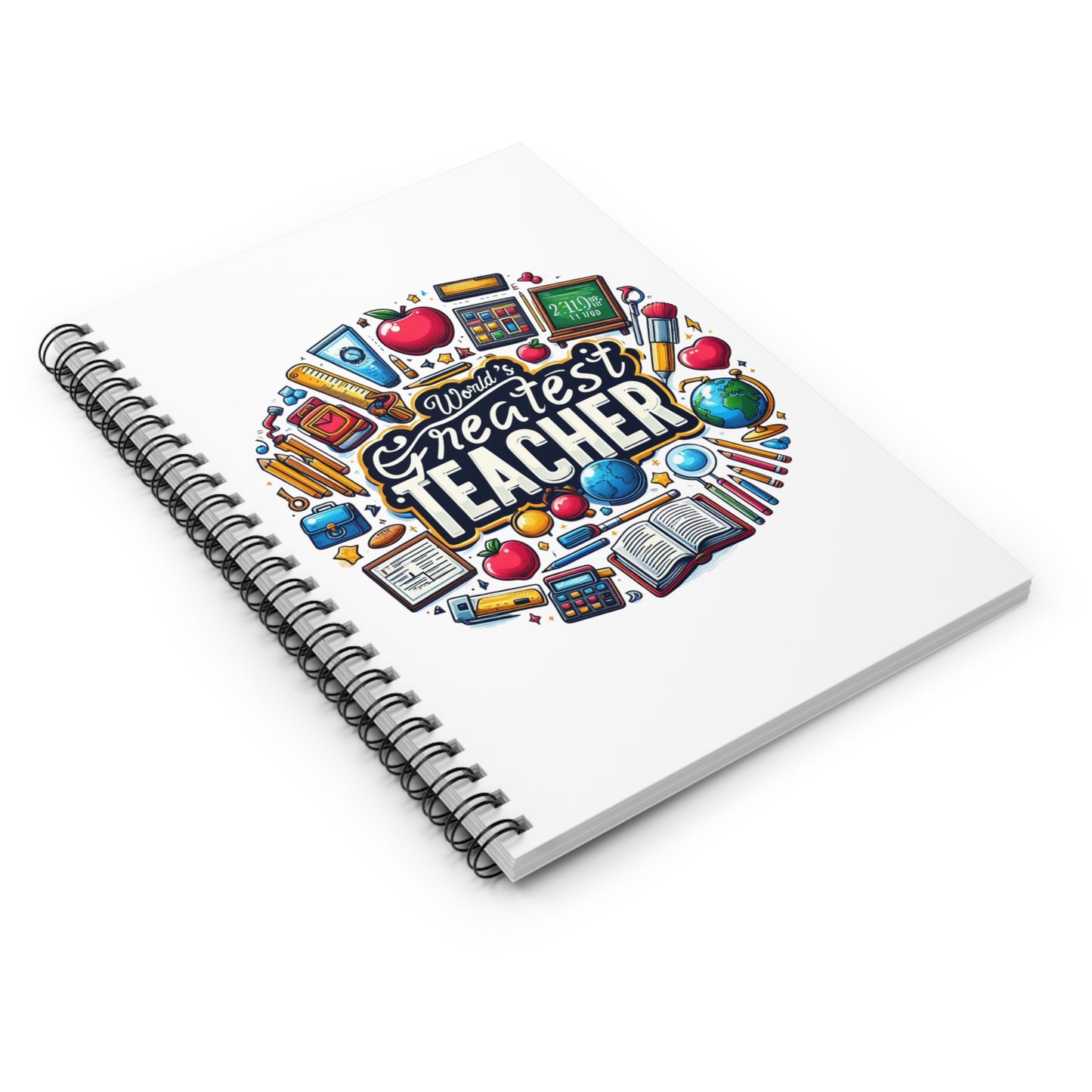 World's Best Teacher - Spiral Notebook - Ruled Line (G2)